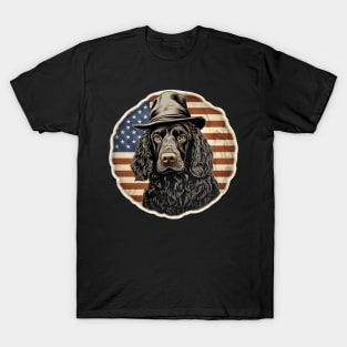 Patriotic American Water Spaniel T-Shirt